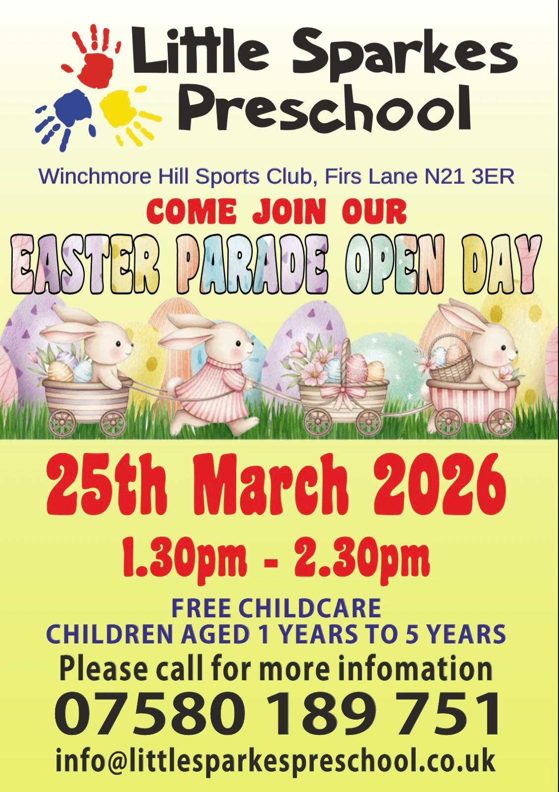 Easter Parade Open Day Little Sparkes PreSchool